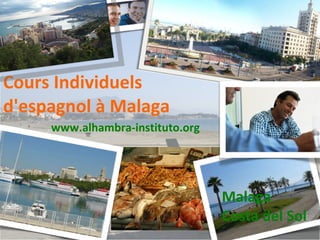 Cours Individuels  d'espagnol à Malaga Malaga  Costa del Sol www.alhambra-instituto.org 