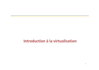 6
Introduction à la virtualisation
 