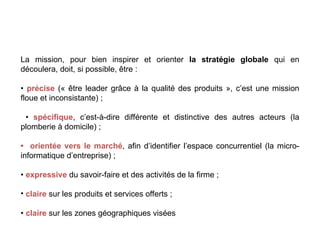 cours introductif Management stratégique | PPT