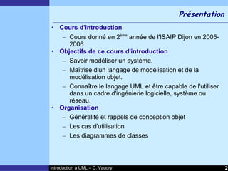 Cours d'Introduction à Uml