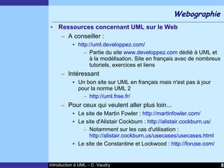 Cours d'Introduction à Uml