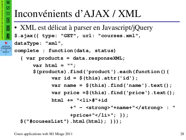 Cours JavaScript