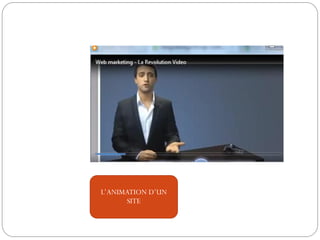 L’ANIMATION D’UN
      SITE
 