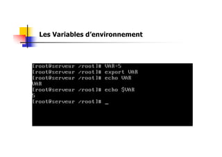 Les Variables d’environnement
 