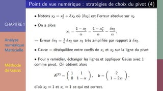 CHAPITRE 1
Analyse
numérique
Matricielle
Méthode
de Gauss
 