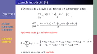 CHAPITRE 1
Analyse
numérique
Matricielle
Méthodes
itératives
 
