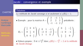 CHAPITRE 1
Analyse
numérique
Matricielle
Méthodes
itératives
 