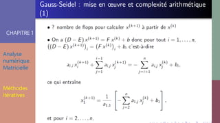 CHAPITRE 1
Analyse
numérique
Matricielle
Méthodes
itératives
 