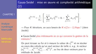 CHAPITRE 1
Analyse
numérique
Matricielle
Méthodes
itératives
 
