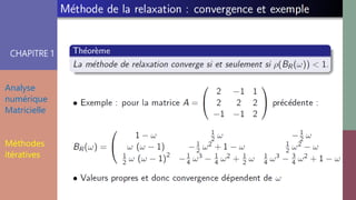 CHAPITRE 1
Analyse
numérique
Matricielle
Méthodes
itératives
 