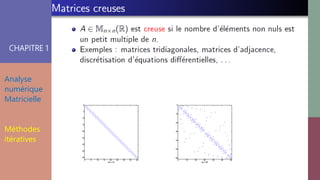 CHAPITRE 1
Analyse
numérique
Matricielle
Méthodes
itératives
 