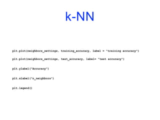 k-NN
plt.plot(neighbors_settings, training_accuracy, label = "training accuracy")
plt.plot(neighbors_settings, test_accuracy, label= "test accuracy")
plt.ylabel("Accuracy")
plt.xlabel("n_neighbors")
plt.legend()
 
