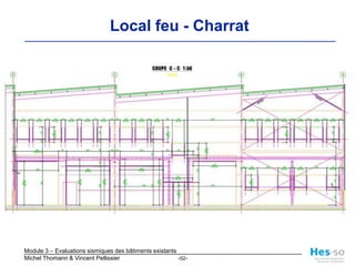 Exemples d’évaluation de structures existantesHalle métallique : local des pompiers de Charrat