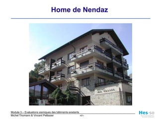 Analyse de l’état existant2 hypothèses admises: CO I et CO IIIaeff = 0.17 (CO I)