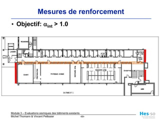 Modes de vibrationModèle 1 - dalles souples: Mode 1: période 1.06 s