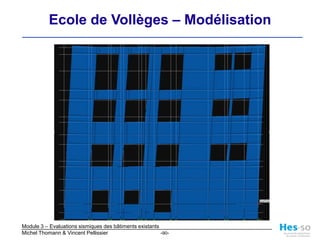 Modes de vibrationTaux de la masse modale participante		Modèle 1: dalle souple