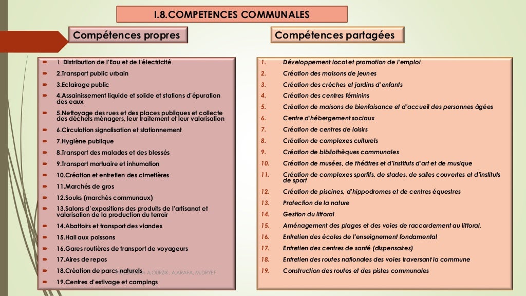 Tableau Compétences Des Collectivités Territoriales www.slideshare.net
