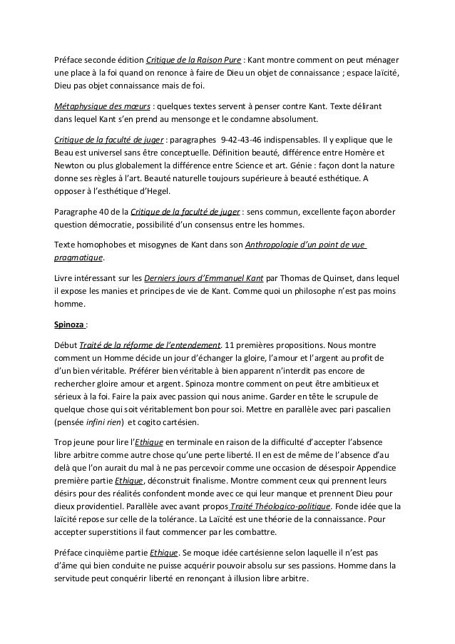 Critique dissertation la philosophique