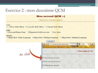 Exercice 2 : mon deuxième QCM
 