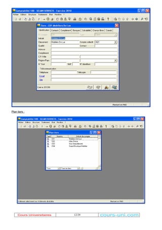 12/29 
Plan tiers : 
Cours Universitaires cours-uni.com 
 