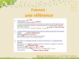 Pubmed : une référence 