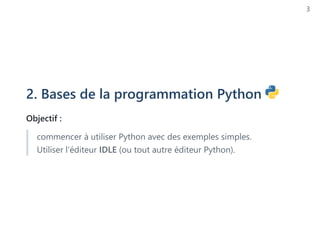 Introduction complète à la programmation Python pour débutants et ...