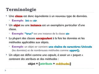 Cours Python programmation orienté objet I.ppt