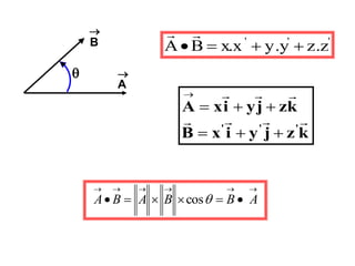 2) Produit vectoriel
Le produit vectoriel de deux vecteurs et
(on dit vectoriel ) est le vecteur définie
par : B
A



...