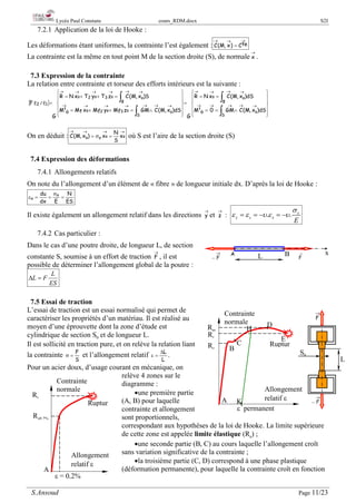 Relation In Rdm Cours rdm | PDF