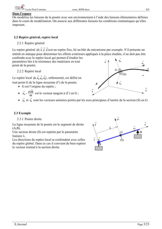 Liaisons Rdm Cours rdm | PDF