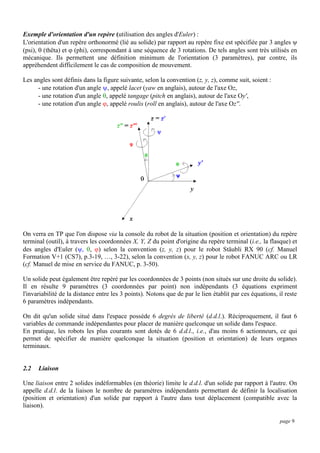 Cours robotique | PDF
