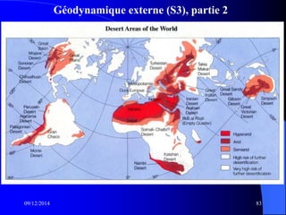 Géodynamique externe (S3), partie 2
09/12/2014 83
 