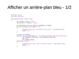 Afficher un arrière-plan bleu - 1/2
 
