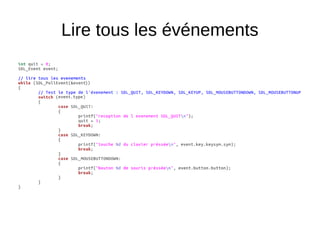 Lire tous les événements
 