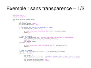 Exemple : sans transparence – 1/3
 