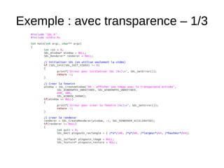 Exemple : avec transparence – 1/3
 