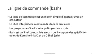 Commande Bash Linux Cours SE Le système Linux : La ligne de commande bash - IG IPSET | PDF