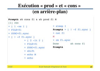 2AGE

 
 
 
 
 
 Ecole Nationale d’Ingénieurs de Tunis 
 45
Exécution « prod » et « cons » 
(en arrière-plan)
 