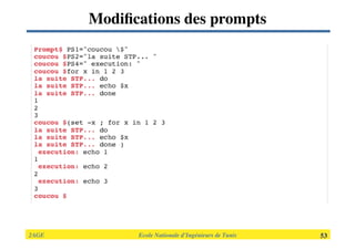 2AGE

 
 
 
 
 
 Ecole Nationale d’Ingénieurs de Tunis 
 53
Modiﬁcations des prompts
 