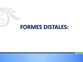 FORMES DISTALES:
 
