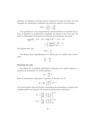 nie a une fonction monotone croissante pres, i.e. l'uti-lit 
e est un concept ordinal. Notamment, si l'on ecrit que U(x) = 2U(y), on 
peut conclure que le panier de biens x procure plus de satisfactin que le 
panier de biens y, mais pas 2 fois plus de satisfaction. 
Lien avec les notions precedentes 
Les preferences doivent ^etre rationnelles pour qu'on puisse les representer 
par une fonction d'utilite, mais toute les relations de preferences rationnelles 
ne peuvent pas ^etre representees par une fonction d'utilite (ex : preferences 
lexicographiques, qui ne sont pas continues). 
Les courbes d'indierences sont les courbes de niveau des fonctions d'uti-lit 
e. 
L'utilite marginale du bien i au point x, de 