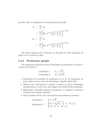 nitesimale de xi 
si toutes les autres quantites restent constantes. En particulier, la variation 
de xj necessaire pour compenser une variation dxi est telle que : 
@U 
@xi  dxi + 
@U 
@xj  dxj = 0 
donc : 
TMSij(x) = 
@U=@xi(x) 
@U=@xj(x) 
: 
Application : la Cobb-Douglas 
U(x1; x2) = (x1) (x2) 