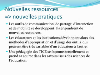 Dispositifs technopédagogiquesde travail collectif, de mise en réseau, de communication. Ce sont les outils les plus nombreux : wiki, partage de documents, plateformes, réseaux sociaux, logiciels de communication instantanée etc.http://echangesenfrancais.wikispaces.com/http://www.e-fle.com/horizon.phphttp://moodle.tu.ac.th/course/search.php?search=fr311http://www.classroom20.com/profile/BrunoMarchal