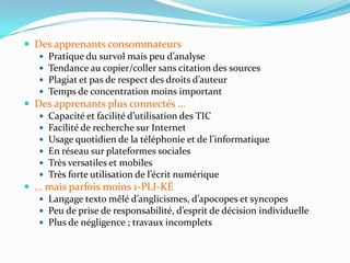 La pratique du tutoratDanscetteapproche, le professeurn’est plus simplement un instructeurfaisant un cours “ex cathedra” (= depuis la chaire) magistralCelanécessite des compétences de la part du professeur/ tuteur plus larges que les compétences de l’instructeur