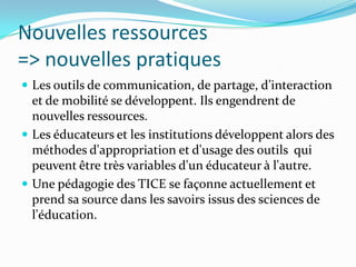 Cours TICE