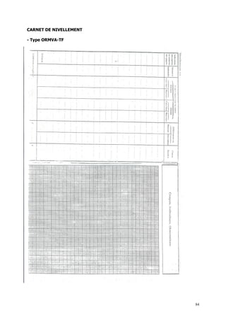 CARNET DE NIVELLEMENT

- Type ORMVA-TF




                        84
 