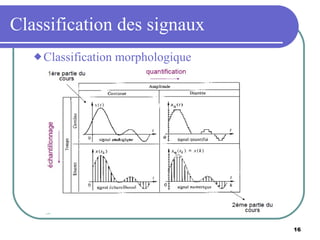 Classification des signaux Classification morphologique 