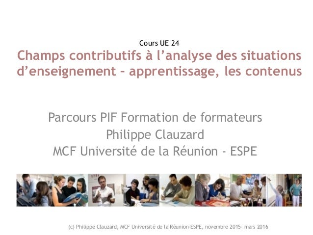 Cours Ue 25 F2f Didactique Et Ingenierie De Formation Version 2016 P