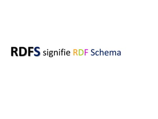 RDFS<br />signifie RDFSchema<br />