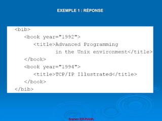 Brahim ER-RAHA
EXEMPLE 1 : RÉPONSE
 